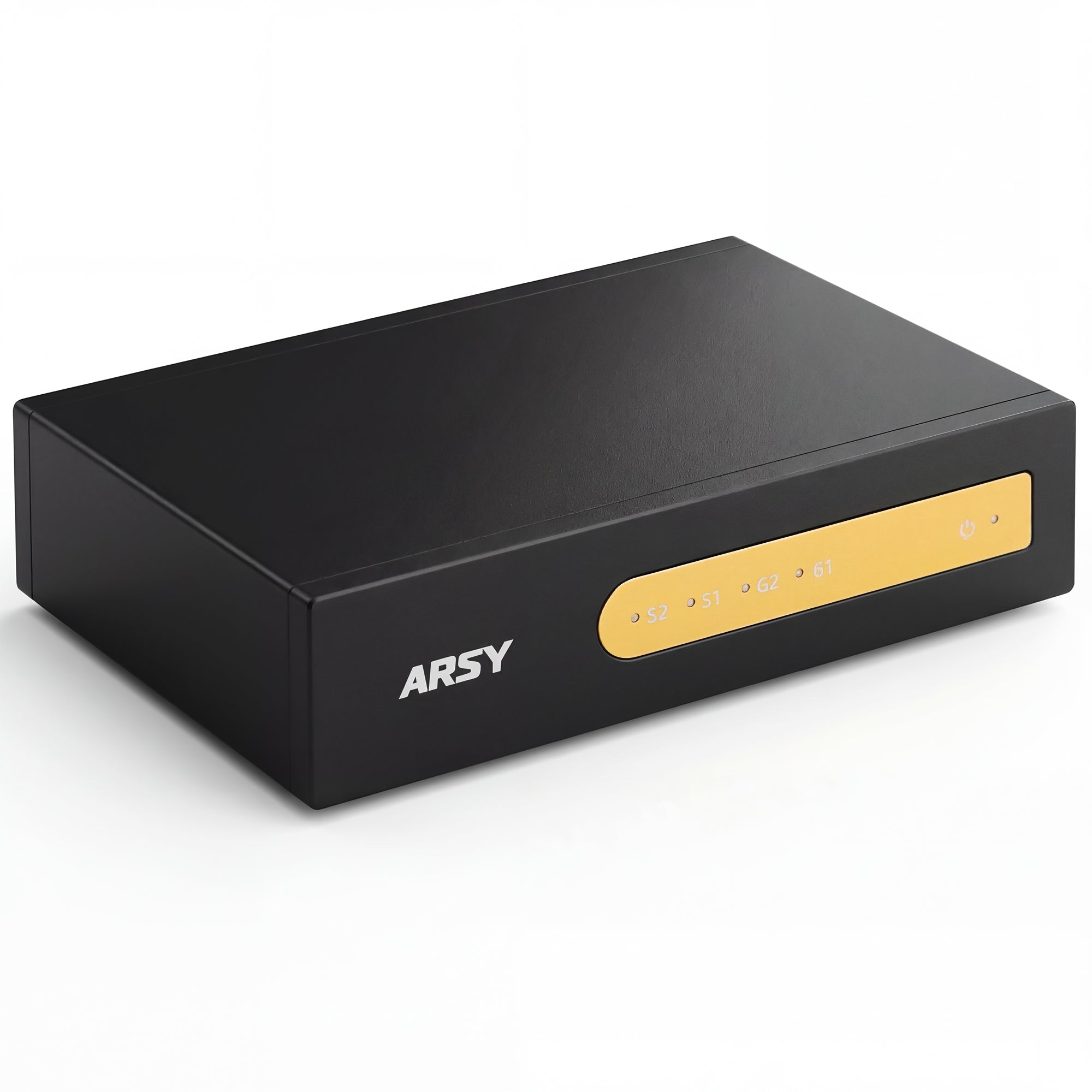 ARSY NSW-1 Hi-Fi Audio-Grade Network Switch, 1Gbps Ethernet and SFP Ports with Anti-Interference for Lossless Audio Streaming, Plug-and-Play